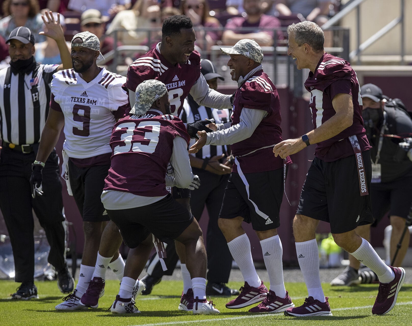 Maroon & White